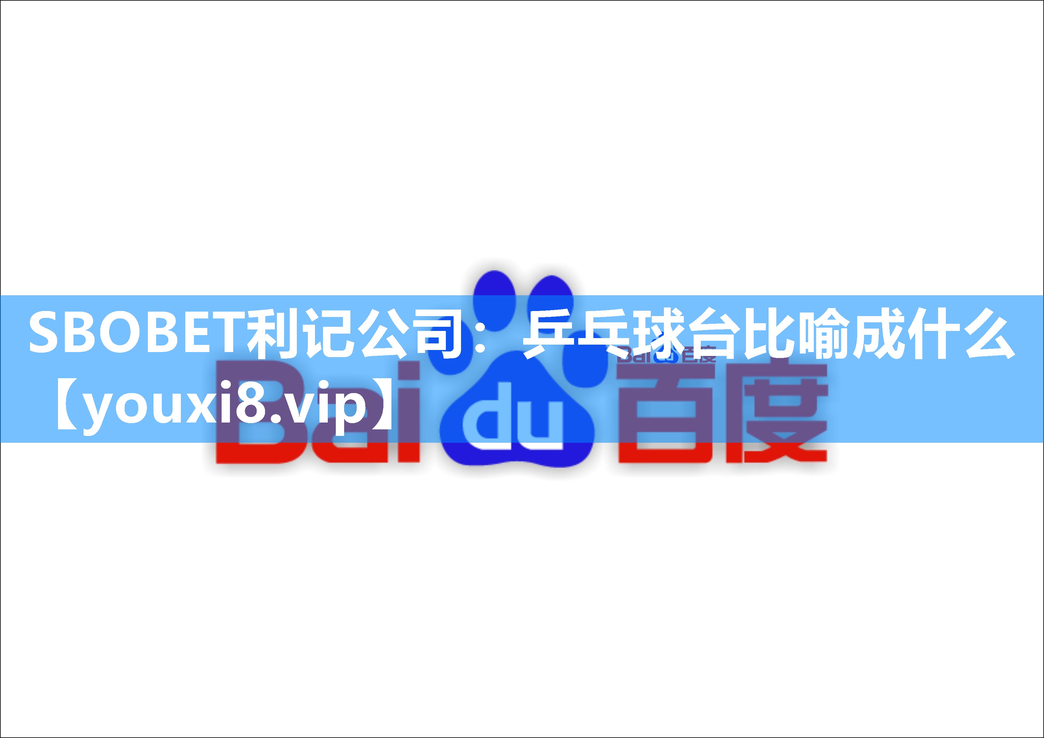 乒乓球台比喻成什么